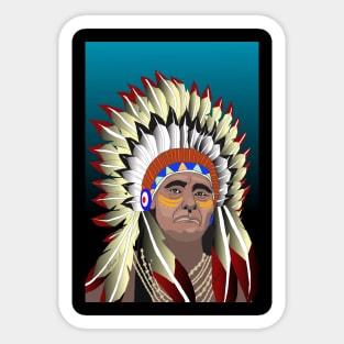 American Native Sticker